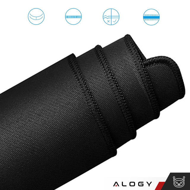 Desk pad for mouse keyboard Anti-slip gaming protective mat XXL 90x40 Alogy Marble blue