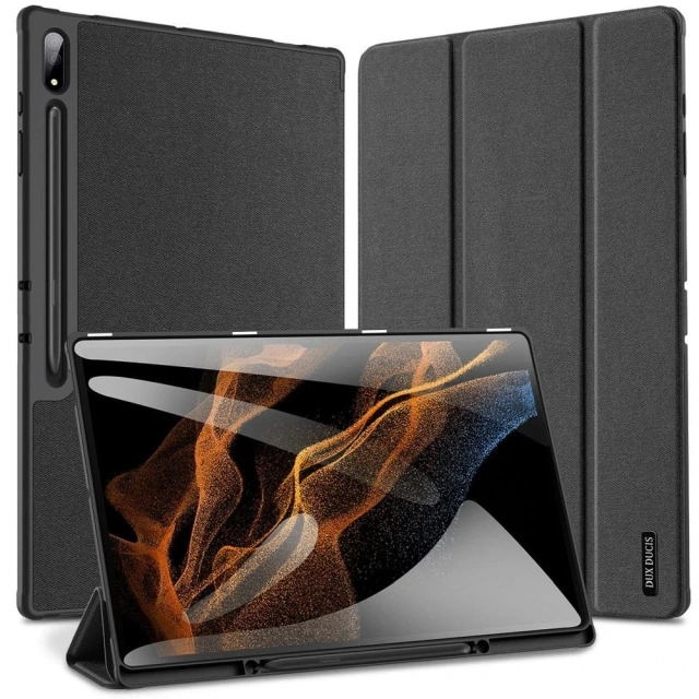 Dux Ducis Domo Folding Case with Stylus Holder for Samsung Galaxy Tab S9 Ultra Black