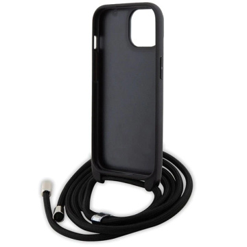 Etui Karl Lagerfeld KLHCP15SSAKCPSK do iPhone 15 6.1" hardcase czarny/black Crossbody Saffiano Metal Pin Karl