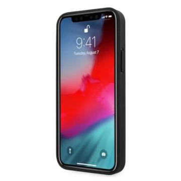 Etui BMW BMHCP12MRSCSK do Apple iPhone 12/12 Pro 6,1" pevné puzdro kožené perforované strany