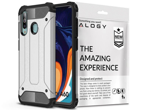 Alogy Hard Armor Case for Samsung Galaxy A60/M40 Silver Alogy Glass