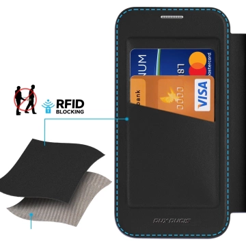 iPhone 16 Dux Ducis Skin X Pro MagSafe Flip Case Black