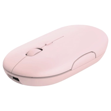Bezdrôtová myš Alogy malá ergonomická myš k notebooku PC bluetooth 2,4GHz tichá ružová