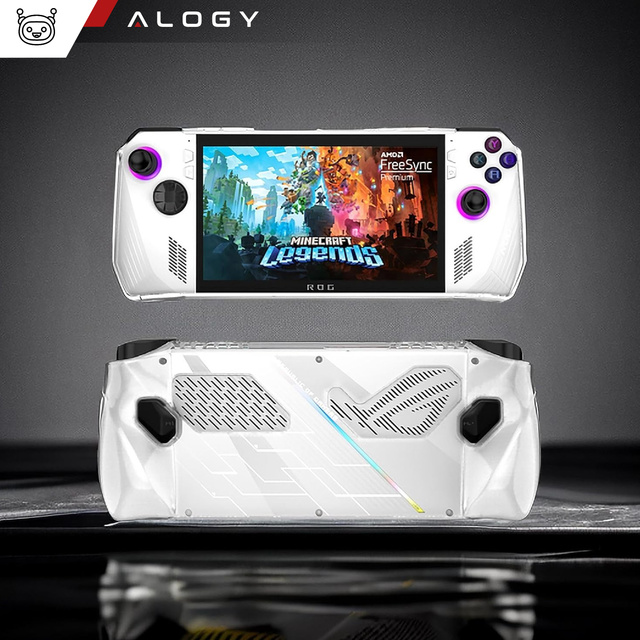 Case for Asus Rog Ally Clear Case console, housing cover, silicone, Alogy overlay, transparent