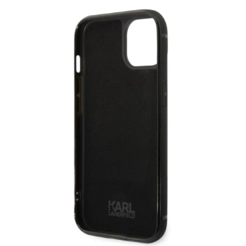 Karl Lagerfeld KLHCP14MCSSK protective phone case for Apple iPhone 14 Plus 6.7" hardcase black/black Signature Logo Cardslot