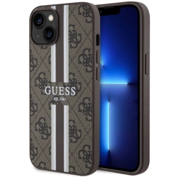 Etui Guess GUHMP14MP4RPSW na iPhone 14 Plus 6,7" pevné puzdro 4G Printed Stripes MagSafe