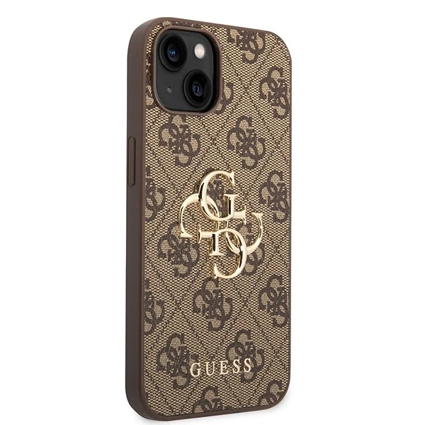 Etui Guess GUHCP15M4GMGBR для iPhone 15 Plus 6.7" hardcase 4G Big Metal Logo bronzowy/коричневий