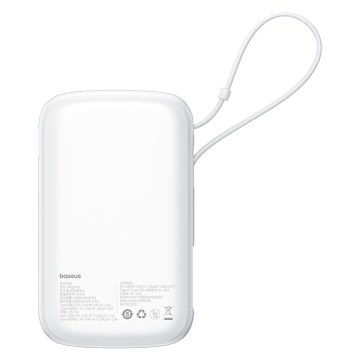 Powerbank Baseus Qpow Pro+ 10000mAh USB-C 22.5W Biały