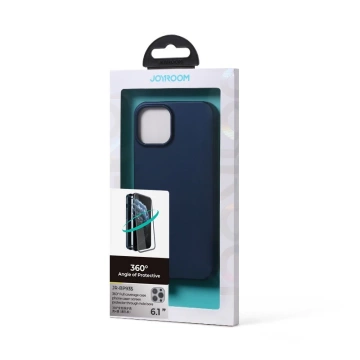 Joyroom 360 Full Case Cover for iPhone 13 Pro Back and Front Cover Tempered Glass Blue (JR-BP935 blue)