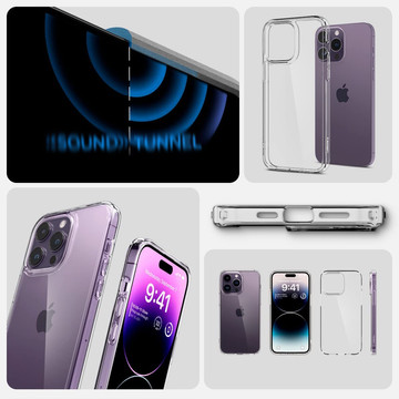 Spigen ultra hybridní iphone 14 pro křišťálově čistý