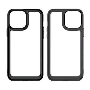 Pevný kryt Outer Space Case pre iPhone 12 Pro Max s gélovým rámom modrej farby