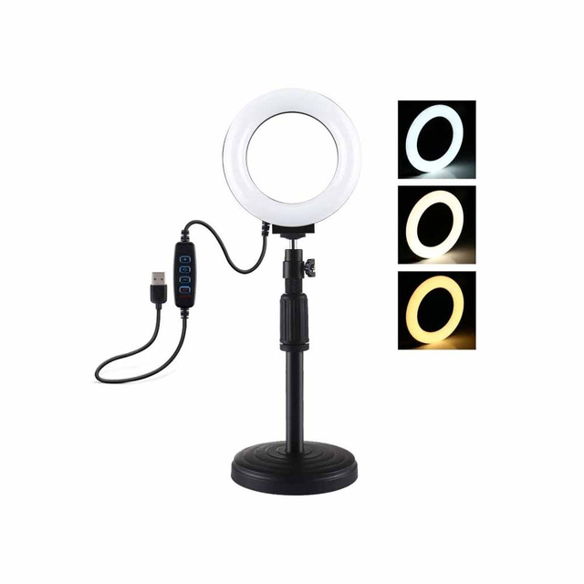 LED ring lamp with adjustable base Puluz PU391
