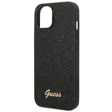 Etui Guess GUHCP14MHGGSHK pre Apple iPhone 14 Plus 6,7" čierne/čierne pevné puzdro Glitter Script