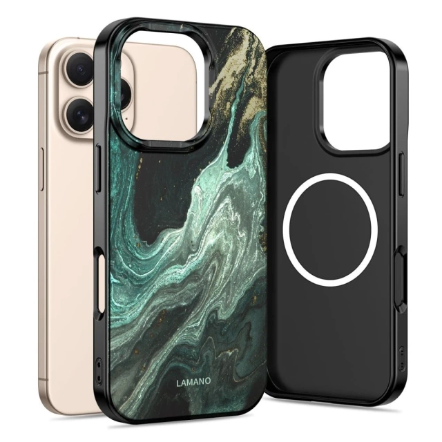 Etui Ochronne do iPhone 16 Pro Max Tech-Protect Lamano MagSafe Verde Aura
