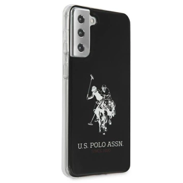 Чохол для телефону US Polo Shiny Big Logo для Samsung Galaxy S21 чорний/чорний