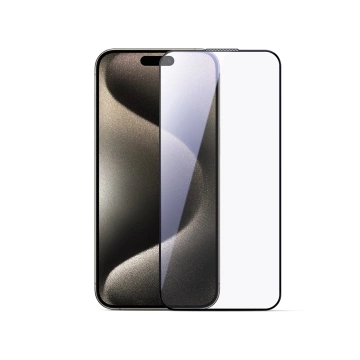 Joyroom Panzerglas für iPhone 16 Pro HD Staubdicht Schwarzer Rahmen
