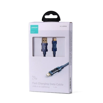 USB кабель Joyroom - Lightning для зарядки / передачі даних 2.4A 20W 1.2m синій (S-UL012A12)