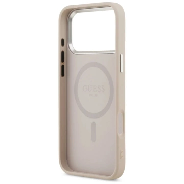Etui Guess Triangle Logo MagSafe na iPhone 17 Pro Max - Różowe