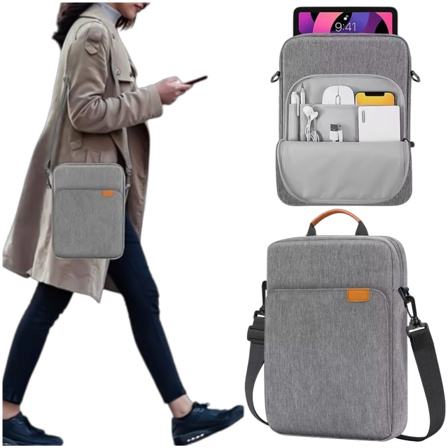 Alogy Laptop/ iPad Pro Air/ Tablet Bag 11-13 Inch Men's Women's Unisex Shoulder Strap Case Cover Pouch Gray