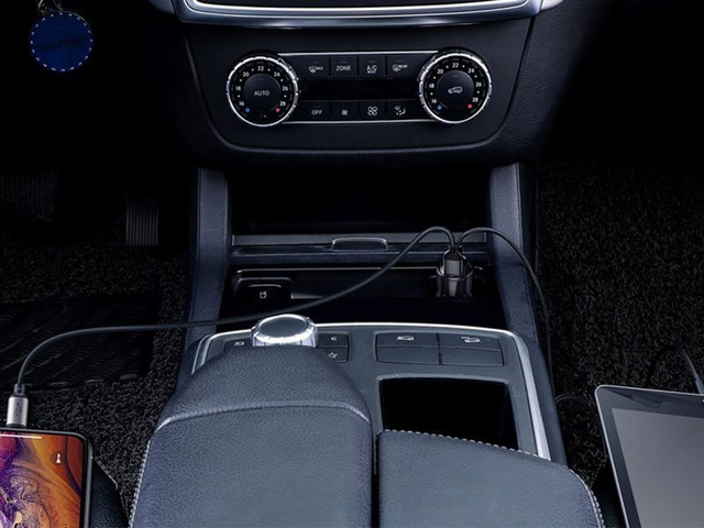 Baseus autonabíjačka 2x USB Quick Charge QC 3.0 45W 6A čierna