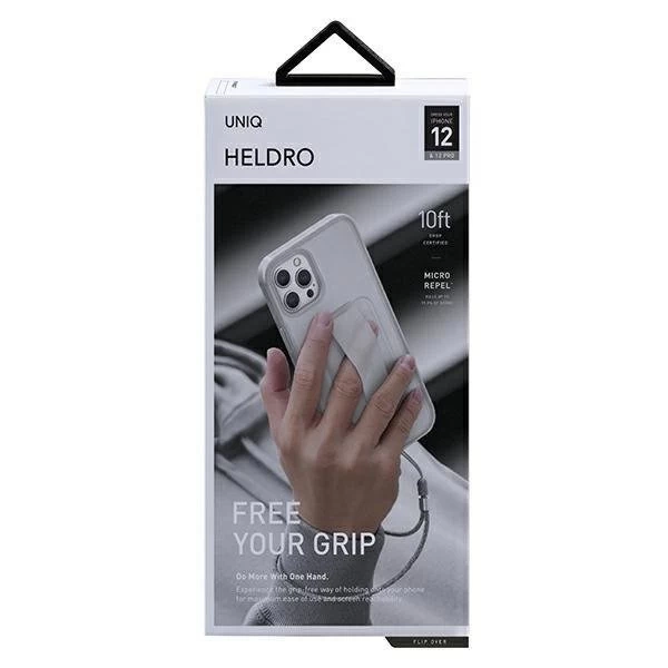 UNIQ Hülle Heldro iPhone 12/12 Pro 6.1 "weiß / Naturfrost Antimikrobiell