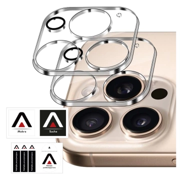 2x sklo objektívu fotoaparátu pre Apple iPhone 16 Pro / 16 Pro Max Alogy Lens Protector Pro Transparent