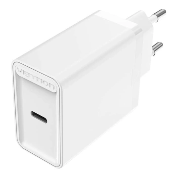 Nabíjačka Vention FAIW0-EU USB-C 30W PD3.0 QC4.0 do steny biela