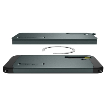 Etui für Samsung Galaxy S25 Plus Abyss Green Spigen Tough Armor Mag MagSafe