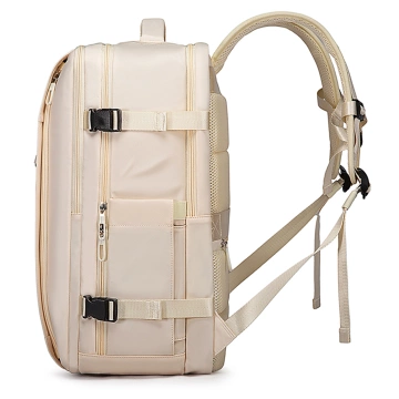 Bange wasserdichter Rucksack für 15,6-Zoll-Laptop, Stadtreisender, 45 x 30 x 16 cm, für Arbeit, Flugzeug, Herren, Damen, mit USB-Anschluss Schwarz