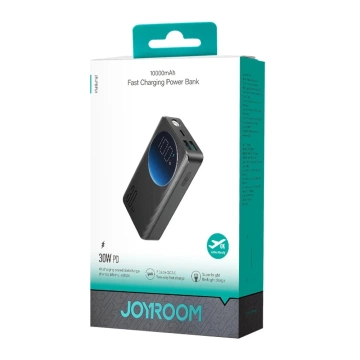 Зовнішній акумулятор Joyroom JR-PBF01 10000mAh 30W PD-чохол для ліхтарика – чорний