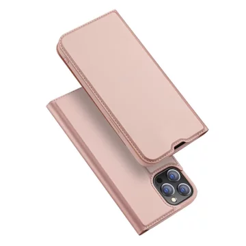 Dux Ducis Skin Pro puzdrový flipový kryt pre iPhone 13 Pro Max ružový