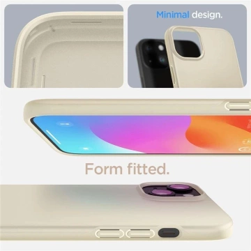 Pouzdro Spigen Thin Fit pro Apple iPhone 15 Plus - béžové