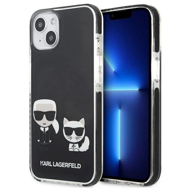 Karl Lagerfeld KLHCP13STPEKCK iPhone 13 mini 5,4" pevný obal černý/černý Karl