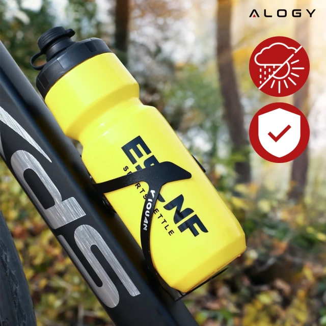 Water bottle basket, drink, water bottle, bicycle holder, universal water bottle holder, with space for Airtag, Black and red