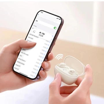 Компактні бездротові навушники-вкладиші Joyroom JR-TS3 білого кольору