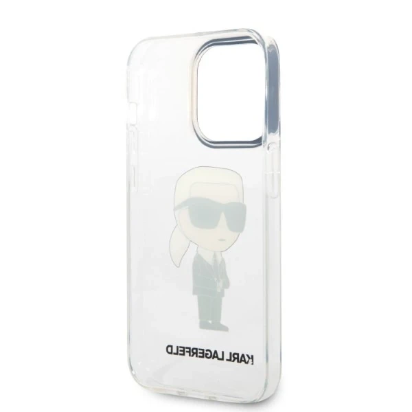 Etui Karl Lagerfeld KLHCP14XHNIKTCT für iPhone 14 Pro Max 6,7" Hardcase Ikonik Karl Lagerfeld transparent