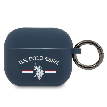 Ochranné puzdro na slúchadlá US Polo pre Apple AirPods 3 tmavomodré