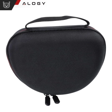 Ochranné pouzdro pro sluchátka JBL Tune 600/510/500/460/450 Alogy Hard Case ochranný kryt se zipem černý