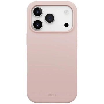 Etui UNIQ Lino do iPhone 17 Pro Magclick Charging różowy
