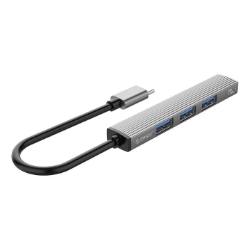 Адаптер Orico USB Hub на USB 3.0 3x USB 2.0 сірого кольору