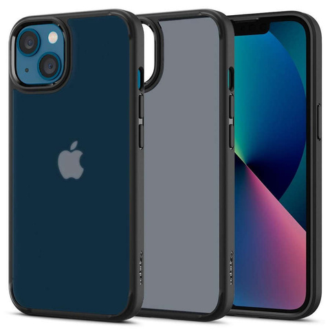 Etui Obudowa Hülle Spigen Ultra Hybrid für Apple iPhone 13 Matt Frost Black