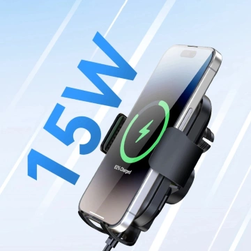 Uchwyt Wozinsky WUMID z Ładowarką Indukcyjną 15W do Auta Czarny