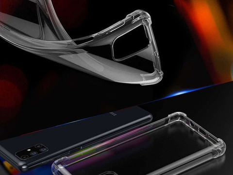 ShockProof Alogy Armor Case for Samsung Galaxy M51 Transparent