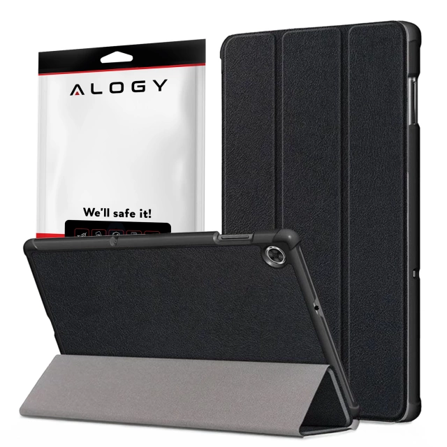 Tenké ochranné pouzdro pro Lenovo Tab 10.1 TB-311 s odklápěcím krytem, tenký skládací kryt, Alogy BookGuard™ – černé