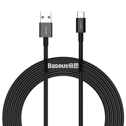 Baseus Superior Series USB to USB-C cable, 66W, 2m (black)