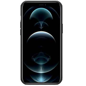 Pevný kryt Nillkin Super Frosted Shield na iPhone 13 stojan černý
