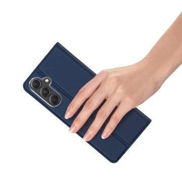 Wallet case with stand for Samsung Galaxy S23 FE Dux Ducis Skin Pro - blue
