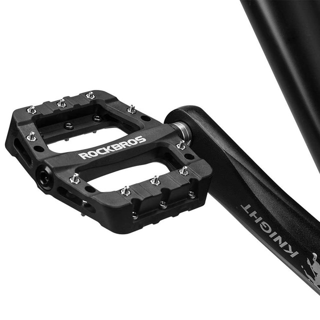 Велосипедні педалі RockBros 2017-12CBK платформа нейлон Чорний
