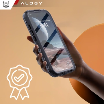 Vodotesné puzdro Alogy HydroArmor™ IP68 s priehľadným zadným 360 obrneným krytom pre MagSafe pre Apple iPhone 16 Plus