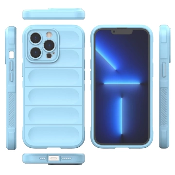 Ohybné pancierové puzdro Magic Shield Case pre iPhone 13 Pro svetlomodré